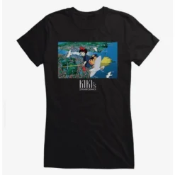 New 😍 Studio Ghibli Kiki's Delivery Service Broomstick Girls T-Shirt 😀