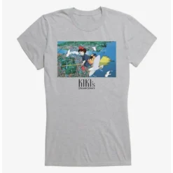 New 😍 Studio Ghibli Kiki's Delivery Service Broomstick Girls T-Shirt 😀 -Studio Ghibli Shop 13073238 hi