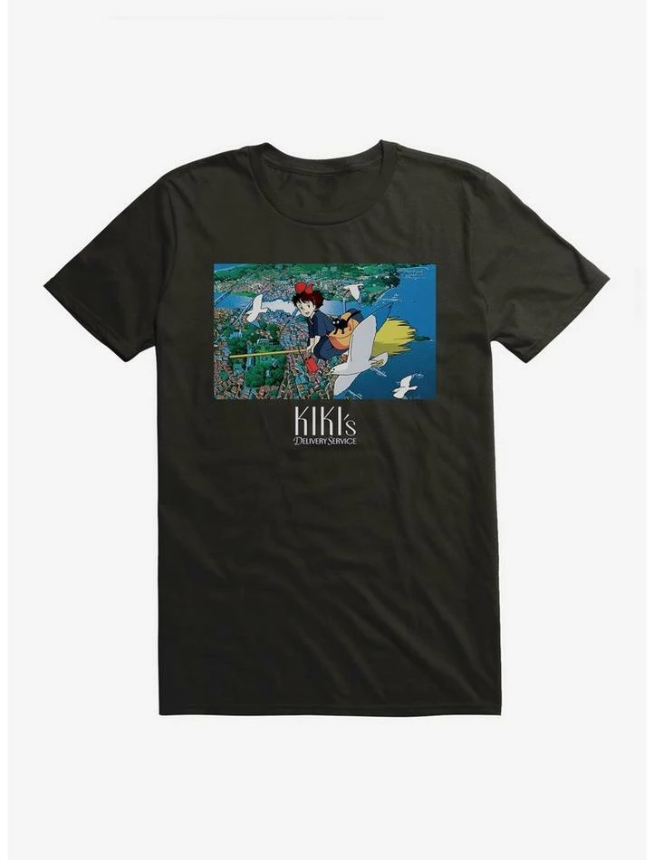New ⭐ Studio Ghibli Kiki's Delivery Service Broomstick T-Shirt 💯 1 New ⭐ Studio Ghibli Kiki's Delivery Service Broomstick T-Shirt 💯