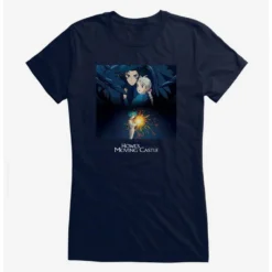 Flash Sale ⌛ Studio Ghibli Howl's Moving Castle Poster Art Girls T-Shirt ⌛ -Studio Ghibli Shop 13182095 hi