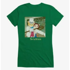 Hot Sale ✨ Studio Ghibli The Cat Returns 😉 Girls T-Shirt ✔️ -Studio Ghibli Shop 13182375 hi
