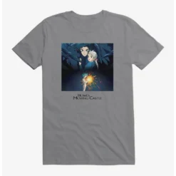 Best Pirce ✨ Studio Ghibli Howl's Moving Castle Poster Art T-Shirt ⌛