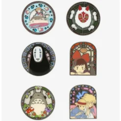 Buy 🎉 Loungefly Studio Ghibli The World Of Studio Ghibli Stained Glass Blind Box Enamel Pin ❤️