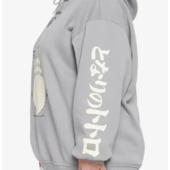 Discount 💯 Her Universe My Neighbor Totoro Logo ✔️ Girls Hoodie Plus Size ❤️ -Studio Ghibli Shop 15632057 av3