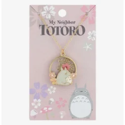 Cheapest 😀 Studio Ghibli My Neighbor Totoro Dried Flower Pendant Necklace 🤩