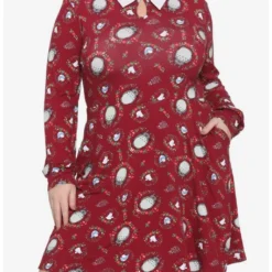 Promo ✨ Studio Ghibli My Neighbor Totoro Collared Long-Sleeve Dress Plus Size 🥰