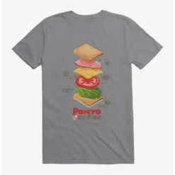 Deals 😀 Studio Ghibli Ponyo Deconstructed Ham Sandwich T-Shirt ❤️ -Studio Ghibli Shop 16622572 hi