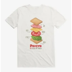Deals 😀 Studio Ghibli Ponyo Deconstructed Ham Sandwich T-Shirt ❤️ -Studio Ghibli Shop 16622590 hi