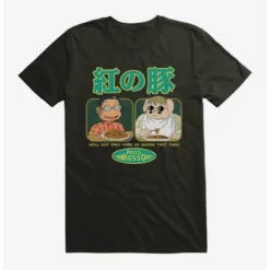 Buy 🤩 Studio Ghibli Porco Rosso Eat First T-Shirt ⭐