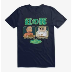 Buy 🤩 Studio Ghibli Porco Rosso Eat First T-Shirt ⭐ -Studio Ghibli Shop 16622662 hi