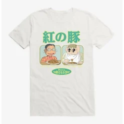 Buy 🤩 Studio Ghibli Porco Rosso Eat First T-Shirt ⭐ -Studio Ghibli Shop 16622680 hi