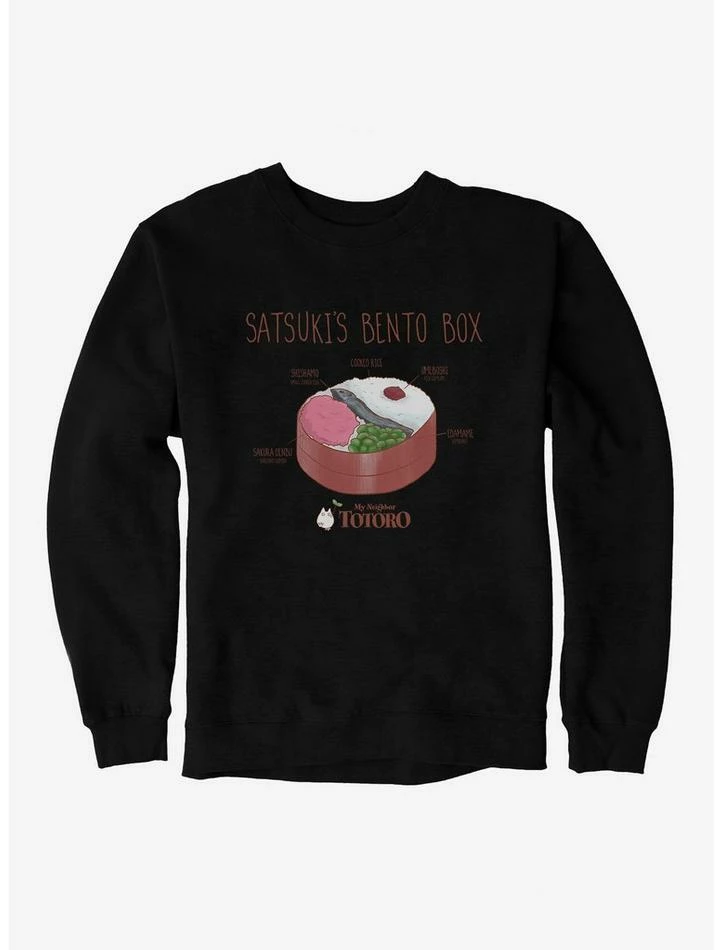 Best Sale 😀 Studio Ghibli My Neighbor Totoro Satsuki's Bento Box Sweatshirt 🎁 2 Best Sale 😀 Studio Ghibli My Neighbor Totoro Satsuki's Bento Box Sweatshirt 🎁 - Image 2