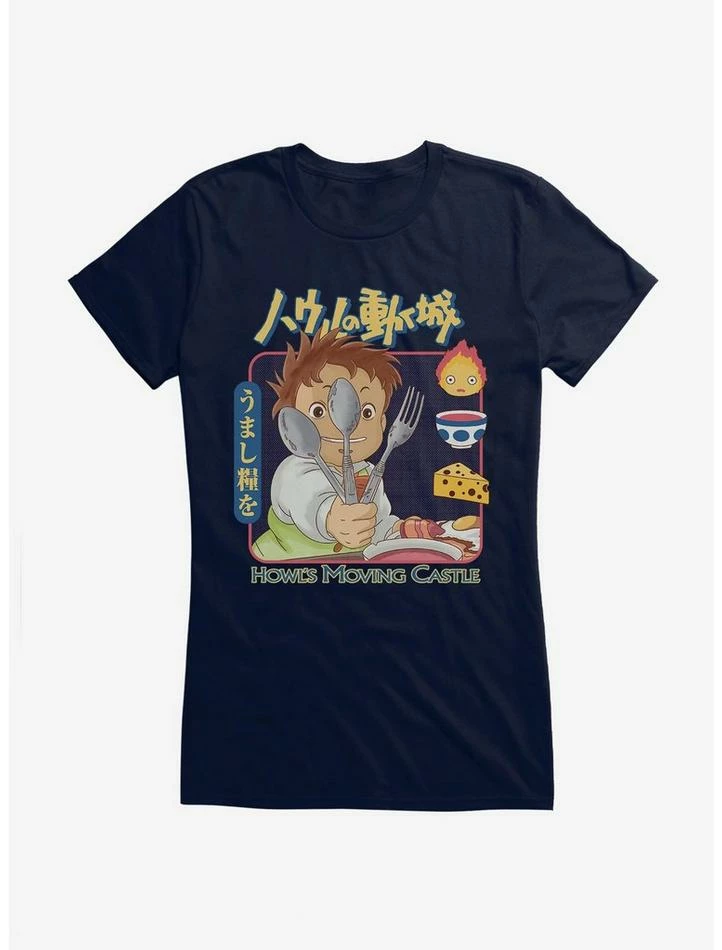Discount βοΈ Studio Ghibli Howl's Moving Castle Markl Utensils Girls T-Shirt 𧨠4 Discount βοΈ Studio Ghibli Howl's Moving Castle Markl Utensils Girls T-Shirt 𧨠- Image 4