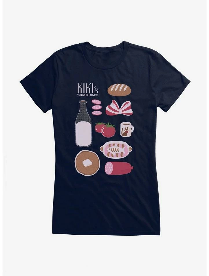 Cheap ⌛ Studio Ghibli Kiki's Delivery Service Essential Foods ✔️ Girls T-Shirt 💯 4 Cheap ⌛ Studio Ghibli Kiki's Delivery Service Essential Foods ✔️ Girls T-Shirt 💯 - Image 4