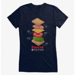 Flash Sale 🥰 Studio Ghibli Ponyo Deconstructed Ham Sandwich Girls T-Shirt ❤️ -Studio Ghibli Shop 16625493 hi