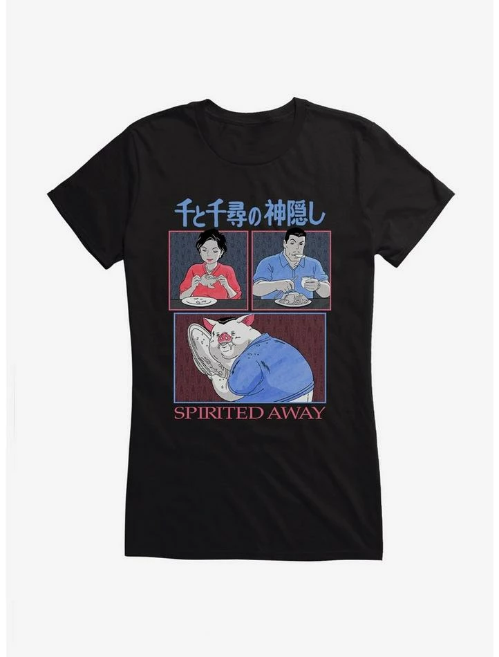 Cheapest 💯 Studio Ghibli Spirited Away Chicken Dishes Girls T-Shirt 🔥 2 Cheapest 💯 Studio Ghibli Spirited Away Chicken Dishes Girls T-Shirt 🔥 - Image 2