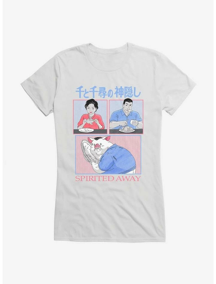 Cheapest 💯 Studio Ghibli Spirited Away Chicken Dishes Girls T-Shirt 🔥 1 Cheapest 💯 Studio Ghibli Spirited Away Chicken Dishes Girls T-Shirt 🔥