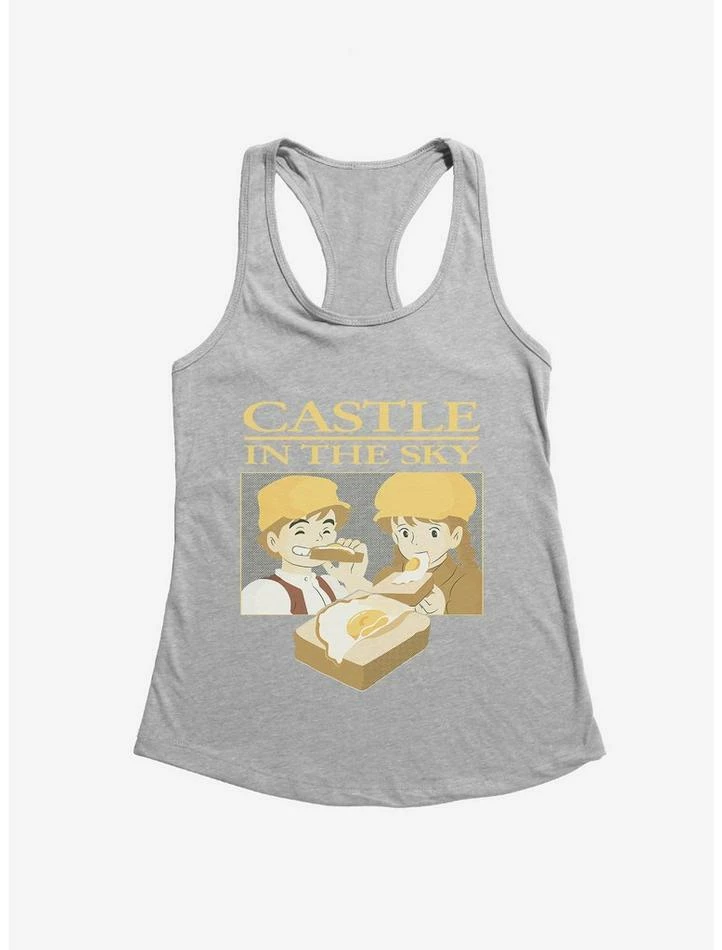 Outlet 🔔 Studio Ghibli Castle In The Sky Sunny Side Up Girls Tank Top 👏 4 Outlet 🔔 Studio Ghibli Castle In The Sky Sunny Side Up Girls Tank Top 👏 - Image 4