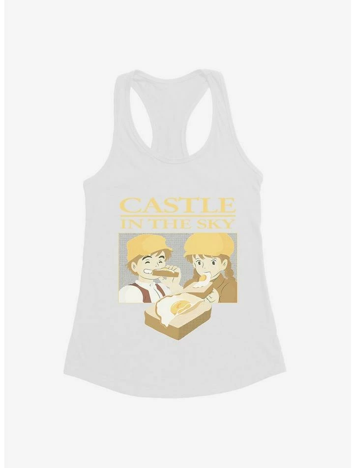 Outlet 🔔 Studio Ghibli Castle In The Sky Sunny Side Up Girls Tank Top 👏 6 Outlet 🔔 Studio Ghibli Castle In The Sky Sunny Side Up Girls Tank Top 👏 - Image 6