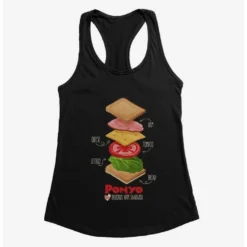 Flash Sale ❤️ Studio Ghibli Ponyo Deconstructed Ham Sandwich Girls Tank Top 👍 -Studio Ghibli Shop 16626415 hi