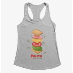Flash Sale ❤️ Studio Ghibli Ponyo Deconstructed Ham Sandwich Girls Tank Top 👍 -Studio Ghibli Shop 16626422 hi