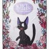 Coupon ✨ Studio Ghibli Kiki's Delivery Service Jiji Flower Throw Blanket 🧨