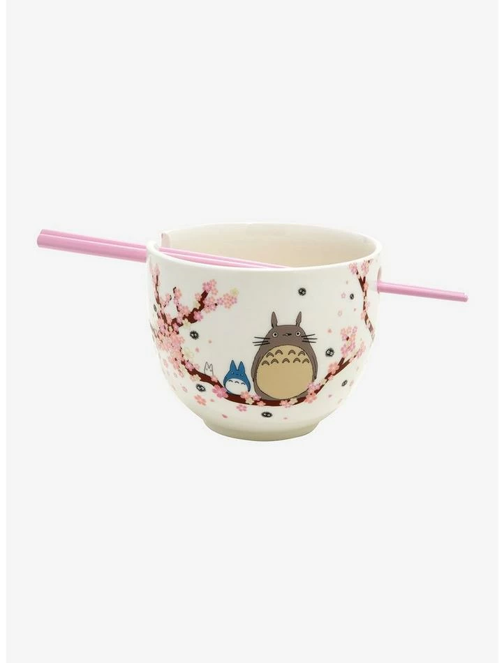 Brand new β Studio Ghibli My Neighbor Totoro Sakura Ramen Bowl With Chopsticks π₯° 1 Brand new β Studio Ghibli My Neighbor Totoro Sakura Ramen Bowl With Chopsticks π₯°