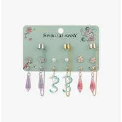 Wholesale 👍 Studio Ghibli Spirited Away Sakura Cuff Earring Set 👍