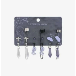 Cheap 🎉 Studio Ghibli Spirited Away Haku Lavender Earring Set 🌟