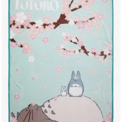 Cheapest 😀 Studio Ghibli My Neighbor Totoro Cherry Blossom Throw Blanket ✔️