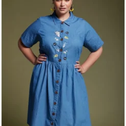 Best reviews of 🧨 Her Universe Studio Ghibli My Neighbor Totoro Denim Dress Plus Size 🔥