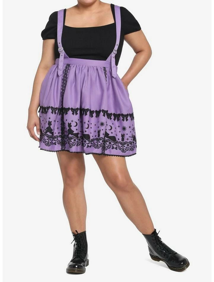 Best Pirce 😍 Her Universe Studio Ghibli Kiki's Delivery Service Purple Suspender Skirt Plus Size 🔥 2 Best Pirce 😍 Her Universe Studio Ghibli Kiki's Delivery Service Purple Suspender Skirt Plus Size 🔥 - Image 2