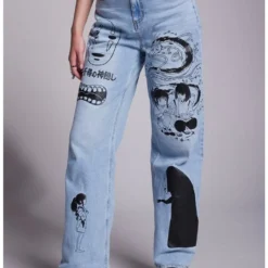 Buy 🔔 Her Universe Studio Ghibli Spirited Away Icons Wide Leg Denim Pants 👏
