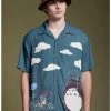 Flash Sale 🥰 Our Universe Studio Ghibli My Neighbor Totoro Catbus Woven Button-Up ⌛