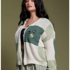 Hot Sale 🛒 Her Universe Studio Ghibli My Neighbor Totoro Patchwork Girls Cardigan Plus Size 🛒 -Studio Ghibli Shop 17398126 av4