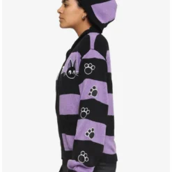 Best Pirce 🔥 Studio Ghibli Kiki's Delivery Service Jiji Stripe Skimmer Girls Hooded Cardigan 🎁 8 Best Pirce 🔥 Studio Ghibli Kiki's Delivery Service Jiji Stripe Skimmer Girls Hooded Cardigan 🎁 -Studio Ghibli Shop 17398133 av3