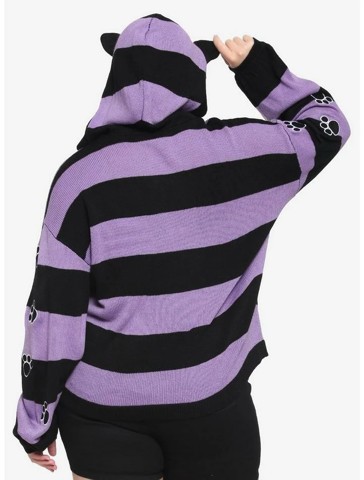 Deals โค๏ธ Studio Ghibli Kiki's Delivery Service Jiji Stripe Skimmer Girls Hooded Cardigan Plus Size ๐ 3 Deals โค๏ธ Studio Ghibli Kiki's Delivery Service Jiji Stripe Skimmer Girls Hooded Cardigan Plus Size ๐ - Image 3