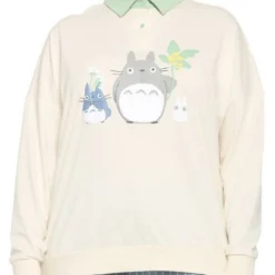 Best reviews of 💯 Her Universe Studio Ghibli My Neighbor Totoro Pastel Long-Sleeve Girls Polo ✔️ Shirt Plus Size ❤️