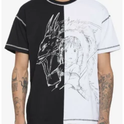 Flash Sale ⭐ Studio Ghibli Spirited Away Haku & Chihiro Split T-Shirt 👏