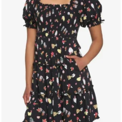 Flash Sale 💯 Her Universe Studio Ghibli Spirited Away Bathhouse Spirits Smocked Tiered 💯 Dress ✔️