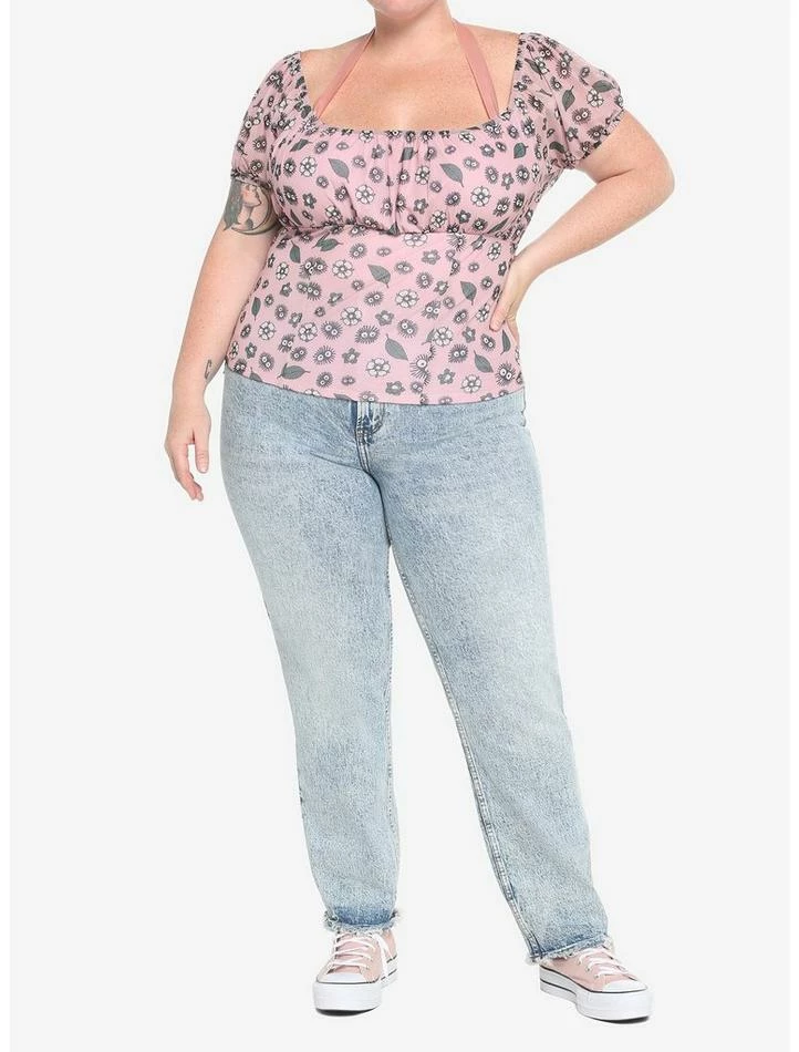 Budget ✨ Her Universe Studio Ghibli My Neighbor Totoro Soot Sprites Ruched Mesh 🧨 Girls Top Plus Size ❤️ 2 Budget ✨ Her Universe Studio Ghibli My Neighbor Totoro Soot Sprites Ruched Mesh 🧨 Girls Top Plus Size ❤️ - Image 2