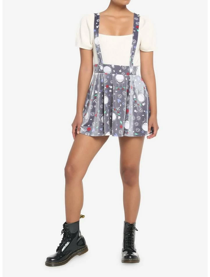 Hot Sale โค๏ธ Her Universe Studio Ghibli My Neighbor Totoro Grey Velvet Suspender ๐งจ Skirt ๐ 2 Hot Sale โค๏ธ Her Universe Studio Ghibli My Neighbor Totoro Grey Velvet Suspender ๐งจ Skirt ๐ - Image 2