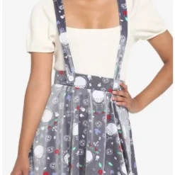 Hot Sale ❤️ Her Universe Studio Ghibli My Neighbor Totoro Grey Velvet Suspender 🧨 Skirt 🎁