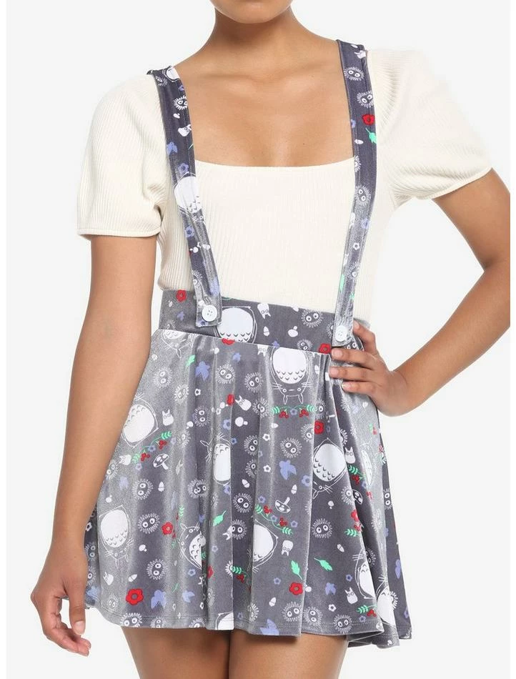 Hot Sale โค๏ธ Her Universe Studio Ghibli My Neighbor Totoro Grey Velvet Suspender ๐งจ Skirt ๐ 1 Hot Sale โค๏ธ Her Universe Studio Ghibli My Neighbor Totoro Grey Velvet Suspender ๐งจ Skirt ๐