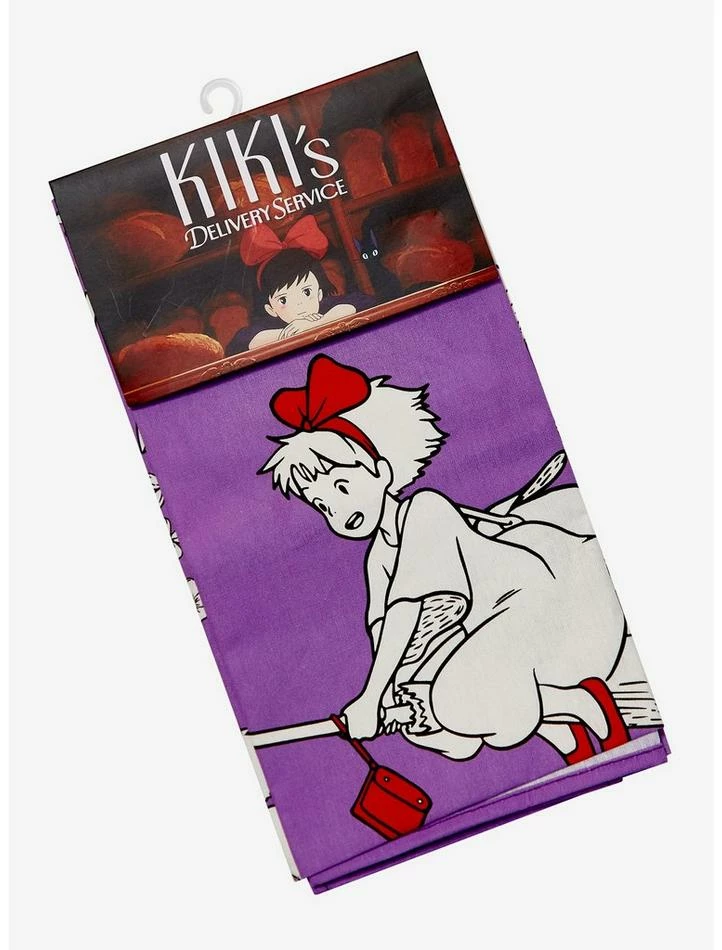 Promo 🧨 Studio Ghibli Kiki's Delivery Service Floral Towel Set 🤩 3 Promo 🧨 Studio Ghibli Kiki's Delivery Service Floral Towel Set 🤩 - Image 3