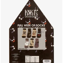 Discount 💯 Studio Ghibli Kiki's Delivery Service Ankle Sock Set 7 Pair ✔️ -Studio Ghibli Shop 18487900 av3