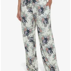 Discount 👏 Studio Ghibli Kiki's Delivery Service Floral Jiji Pajama Pants 🤩