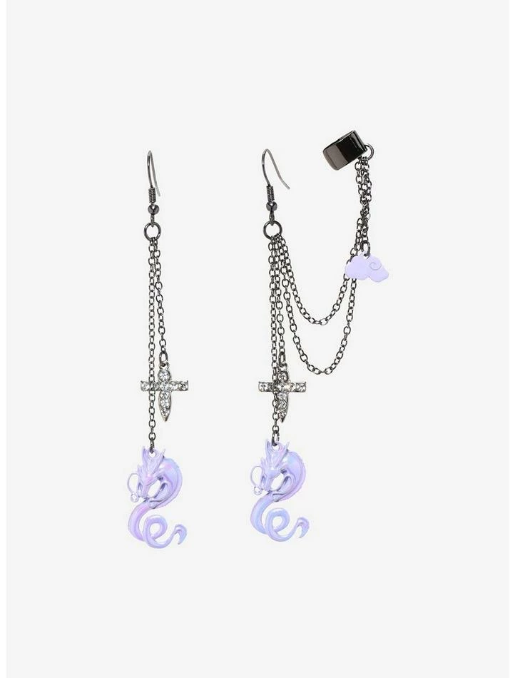 Discount β¨ Studio Ghibli Spirited Away Lilac Haku Cuff Earrings π€© 1 Discount β¨ Studio Ghibli Spirited Away Lilac Haku Cuff Earrings π€©