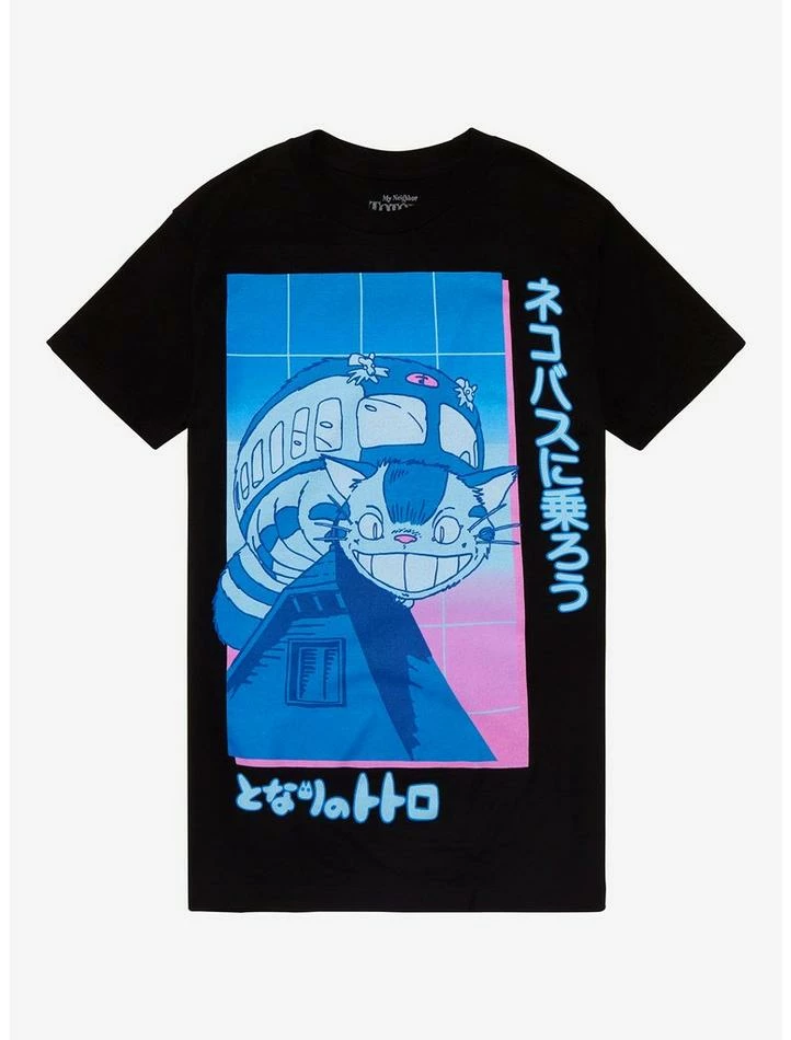 Hot Sale ๐ Studio Ghibli My Neighbor Totoro Neon Pop Grid Boyfriend Fit Girls T-Shirt โญ 1 Hot Sale ๐ Studio Ghibli My Neighbor Totoro Neon Pop Grid Boyfriend Fit Girls T-Shirt โญ