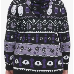 Wholesale 🛒 Her Universe Studio Ghibli Spirited Away Fair Isle Sherpa Girls Open Cardigan Plus Size ❤️ -Studio Ghibli Shop 19281974 av2